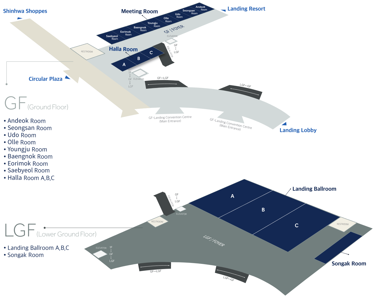 Landing Convention Centre Floor Plans